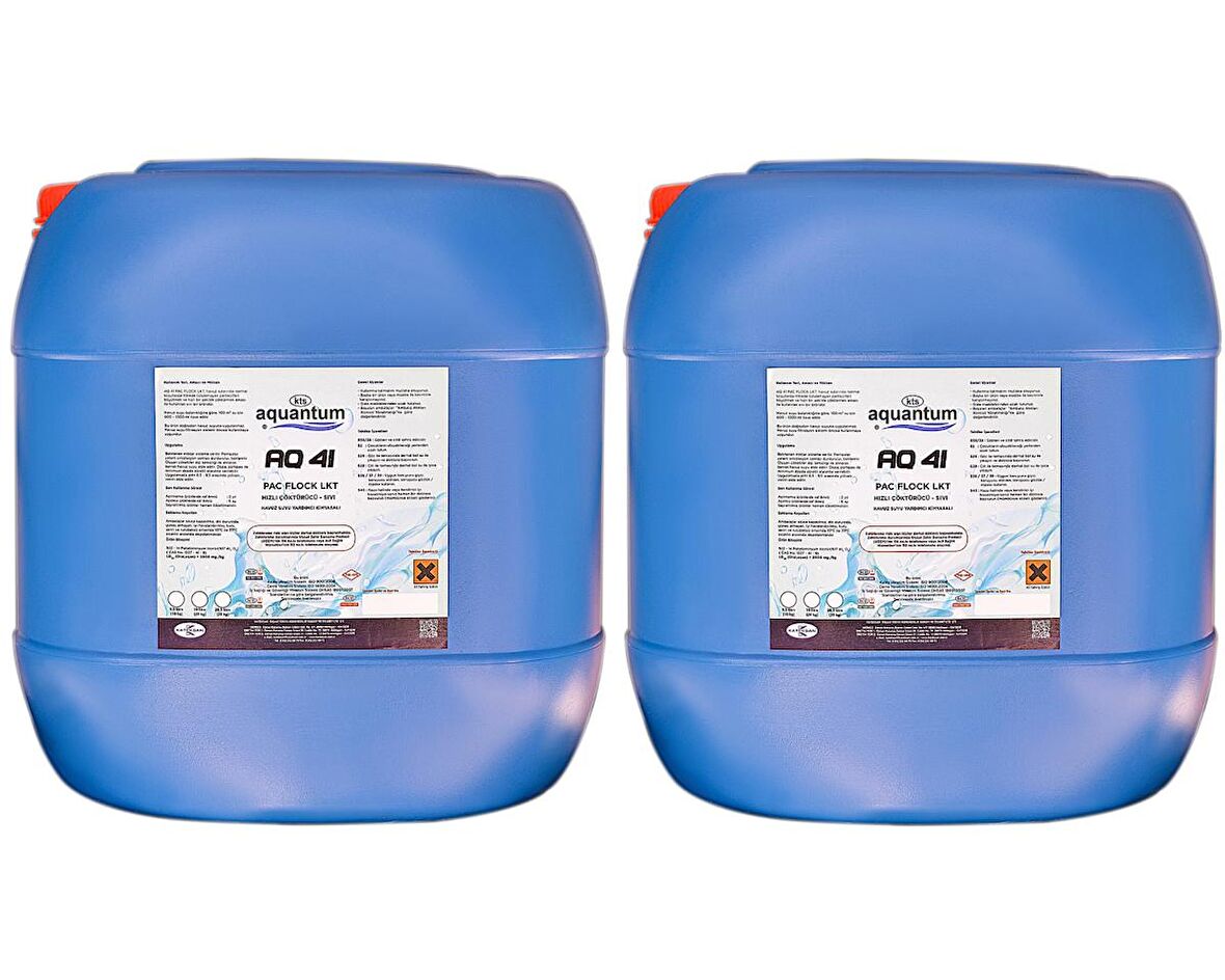 2 ADET Aquantum 30 Kg (60 KG) Hızlı Çöktürücü Sıvı - Liquid Flocculant-ToptancıyızBiz